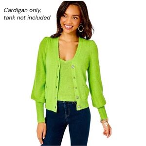 Lilly Pulitzer Angeli Sweater Cardigan Fresh Citrus Button-up XS EUC ✨💚